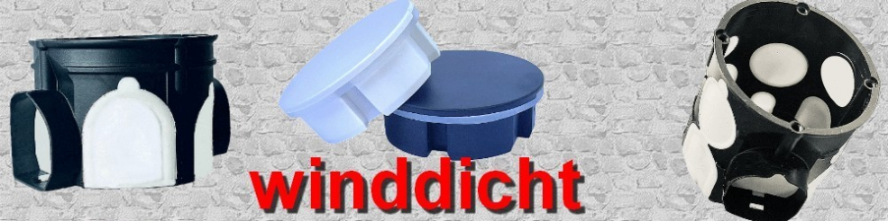 Hohlwanddosen winddicht Ø60x46mm flach mit Schrauben + Steckdosenabdichtungen