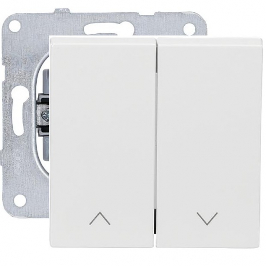 Jalousie-Schalter mit Doppelwippe, EGB-Meridian reinweiß 080540-7055