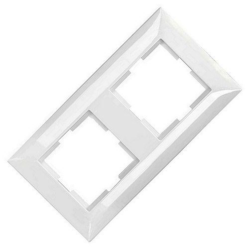 Meridian Standard 2-fach Rahmen reinweiß