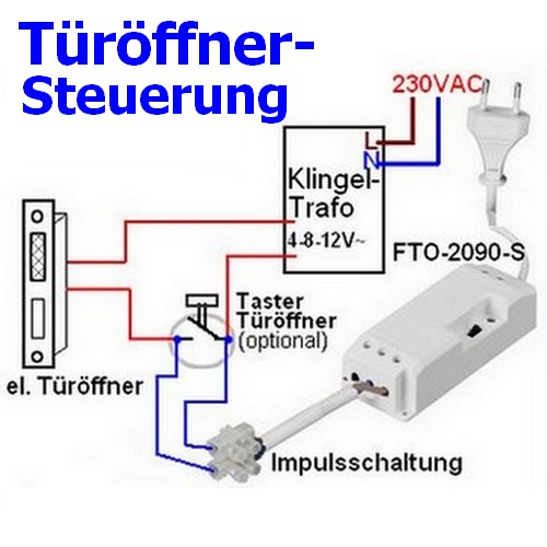 Anschluss Türöffner-Modul DFTO-2090