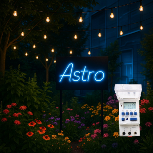 AHD16T digitale Astro Zeitschaltuhr 230V 8 Tag-/Wochenprogr. Sommer/Winterzeit