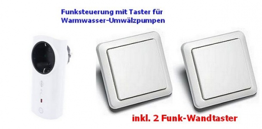 3-teilg. Funk-Sparset IT-ZW2 für Umwälzpumpe Intertechno ITLR+Timer+2xWandtaster