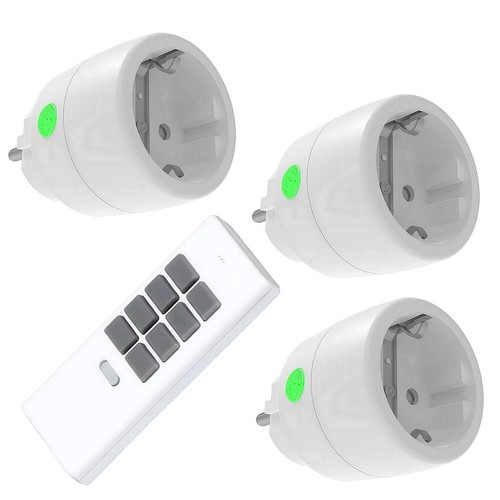 PD-533 DIW-FUNK 3 Stück WLAN-Stecker + 12-Kanal Handsender SPARSET Funk + ALEXA