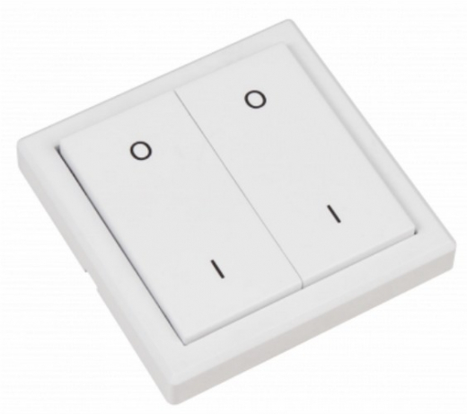 EWS-20 2-fach-Wandschalter Funk Serienwandsender 2-Kanal DIW Comfort McPower