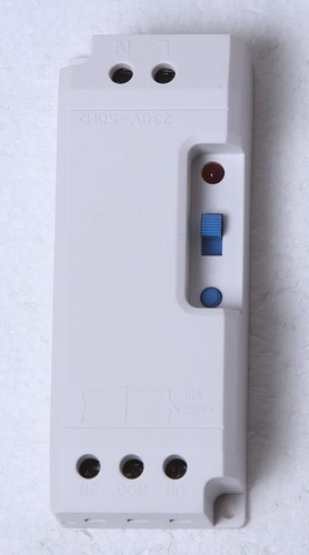 DRE-2090 Universal Funk-SCHALTER EIN/AUS + Funk-TASTER 1-5 Sek, für DIW- und Intertechno-Sender mit Codierrad + Direkt-Relais 230V/50Hz mit potentialfreiem Wechsler