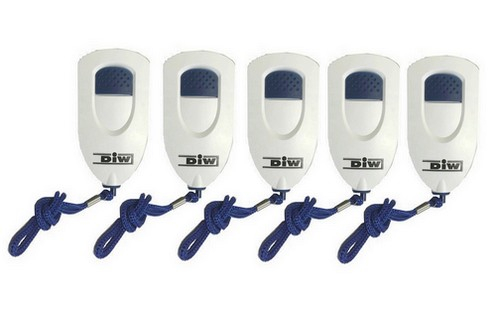 5er Pack DAL-PS10 Taschenalarm mobiler Alarm persönliche Sirene für unterwegs batteriebetrieben 130dB