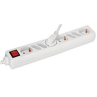 8-fach-Steckerleiste mit Schalter 4xEuro+4xSchuko, 1,5m