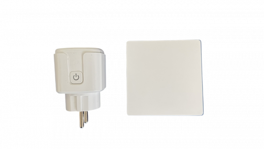 DIW-Funk KS-2300 Kinetisches Funk-Schaltset mit Funksteckdose und batterielosem Wandsender