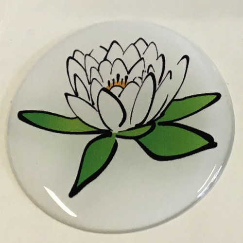 1x Doming-Aufkleber solo DA-Blume_01