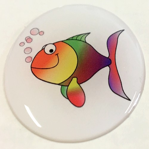 1x Doming-Aufkleber solo DA-Fisch_35