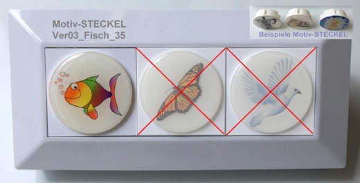 1x Doming-Aufkleber solo DA-Fisch_35
