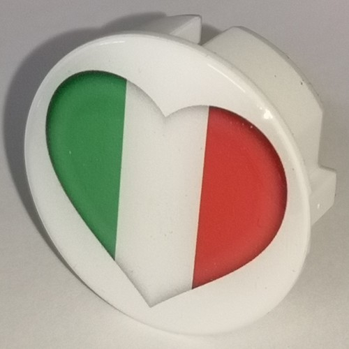 1x Doming-Aufkleber solo DA-153_IT_Herz