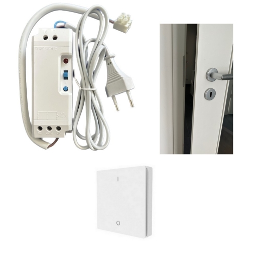 DIW-Funk Tür-Öffner Modul DFTO-2090-W mit Funk-Wand-Sender DWS-11