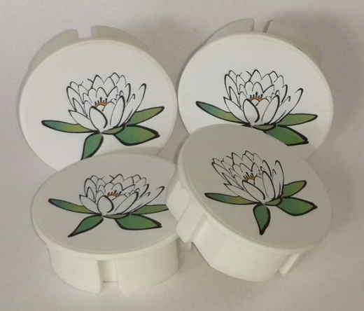 4 Stück Dekosteckel DS-401_Lotus_ws