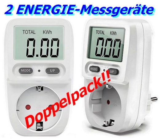 2x (!) Energiekosten Messgerät DW-3001 Strommesser Energieverbrauch Strom Zähler