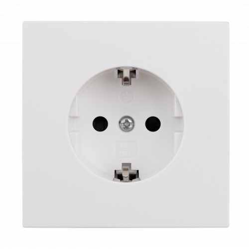 ESH-347 Schutzkontakt-Steckdose SHALLOW-weiss