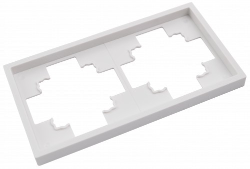 ESH-349 2-fach Rahmen SHALLOW-weiss