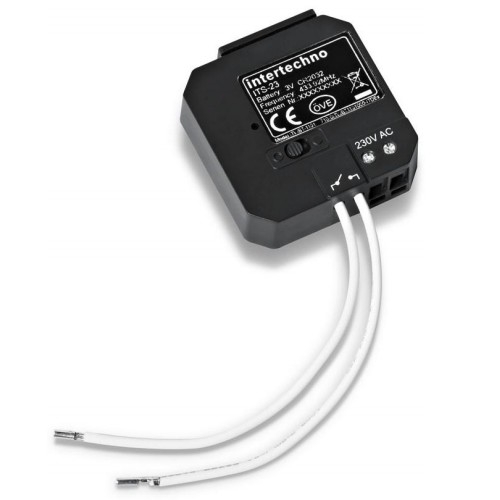 ITS-23 Intertechno Funk-DUAL-Sender 2 Anschlüsse: potentialfrei + 220 V AC