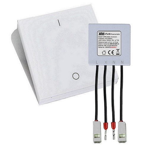 PS-550 DIW-Funk Sparset 230V-Power-Modul DPM-3500 + Wandsender DWS-11
