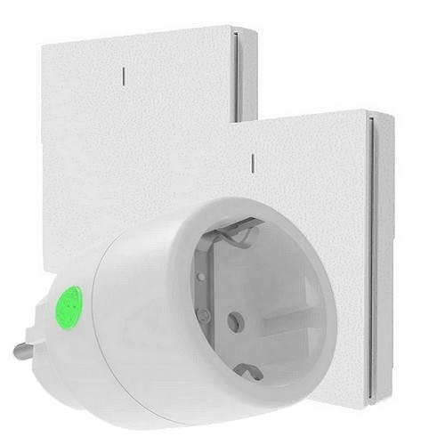 PW-510 DIW-Funk Wechselschaltung ohne Kabel SPARSET Funkstecker + 2 Wandsender