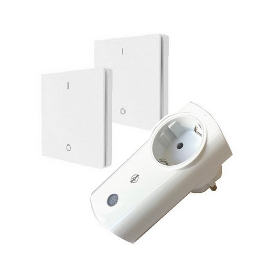 PW-820: DIW-Funk Wechselschaltung Intertechno Funkstecker IT-K2300 + 2x Wandschalter DWS-11