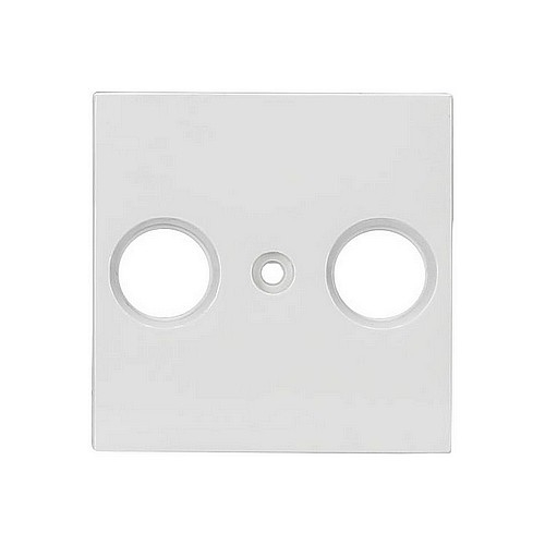 EGB Zentralscheibe für Antennendose 2-Loch reinweiß, 077075