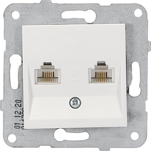 UAE-Anschlussdose für ISDN UAE6/6 EGB-Meridian reinweiß