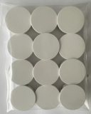 12 Stück STECKEL weiß 19.B12