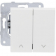 Jalousie-Schalter mit Doppelwippe, EGB-Meridian reinweiß 080540-7055