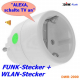 PD-520 2(!) WLAN-Stecker mit Funkmodul + Doppel-Wandsender DIW-Funk WiFi-Sparset