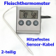 Fleisch Braten Thermometer ET921 bis 250°C hitzefestes Sensorkabel