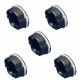 5 Stück Steckdosen Abdichtung DICHTEL Steckdosendeckel luftdicht winddicht DI-8026.S5 schwarz