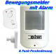 DAL-BM20 Alarmsystem Bewegungsmelder mit Alarmsirene und Funk-Fernbedienung