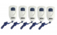5er Pack DAL-PS10 Taschenalarm mobiler Alarm persönliche Sirene für unterwegs batteriebetrieben 130dB