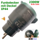 PD-549 Funkbewegungsmelder DIW-44 Outdoor-Funkstecker DOR-2300+Wandsender DWS-11
