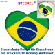 1x Doming-Aufkleber solo DA-149_Brasil_Herz