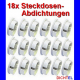 Profibox 18x Steckdosen Abdichtung DICHTEL weiß DI-8019.S18