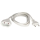 EL-041010 Euro-Verlängerung 2,0m weiß mit Stecker und Kupplung