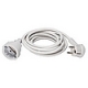 EL-041905 Schuko-Verlängerung 3,0m, weiß, flacher Winkelstecker