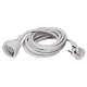 EL-041910 Schuko-Verlängerung 5,0m, weiß, flacher Winkelstecker