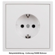 ESH-347 Schutzkontakt-Steckdose SHALLOW-weiss