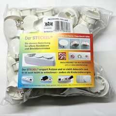 Profi-Pack 100 Stück STECKEL® weiss Firmen Büros Hotels