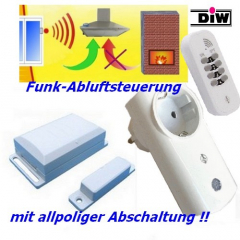 Intertechno Funkabluftsteuerung DFM-ITK-ITS m. allpoliger Abschaltung+Handsender