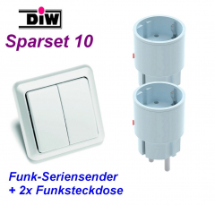 Sparset 10 Doppelwandsender AWST-8802 + 2 x Funk-Stecker DIR-2300