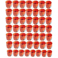 50x Hohlwanddosen winddicht Ø68x61mm tief mit Schrauben, 50x141870