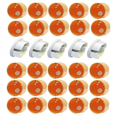 25x Hohlwanddosen winddicht Ø68x48mm tief mit Schrauben + 5 Steckdosenabdeckungen weiß