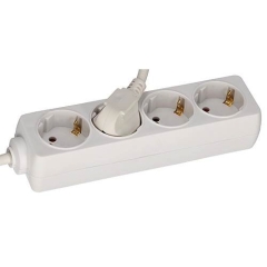 EL-045940 4-fach Steckdosenleiste 1,4m normaler Winkelstecker