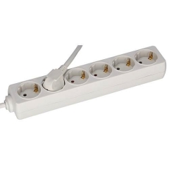 EL-047665 6-fach Steckdosenleiste 1,5m normaler Winkelstecker