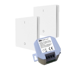PW-550 DIW-Funk Wechselschaltung ohne Kabel SPARSET Einbauschalter+2 Wandsender