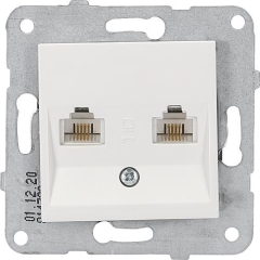 UAE-Anschlussdose für ISDN UAE6/6 EGB-Meridian reinweiß